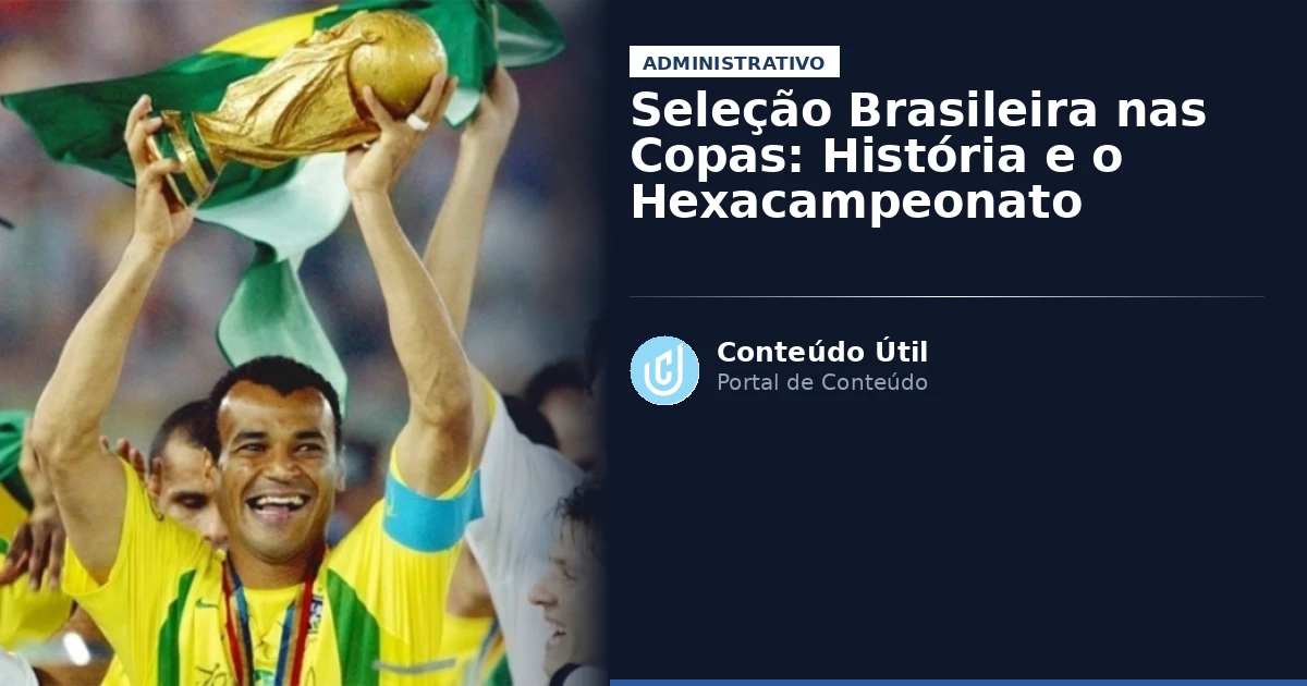 Seleção Brasileira nas Copas: História e o Hexacampeonato | Conteúdo Útil